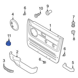 Land Rover OE - Front Right Door Interior Trim Panel Retainer