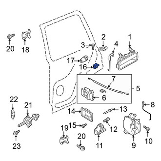 Land Rover OE - Door Interior Handle Trim Clip