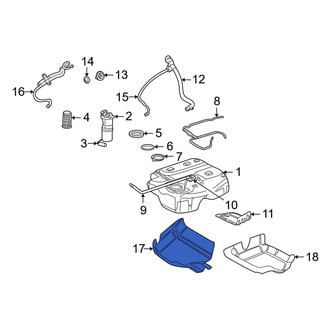 Land Rover OE - Inner Fuel Tank Shield