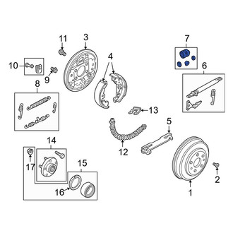 Land Rover OE - Rear Drum Brake Self-Adjuster Repair Kit