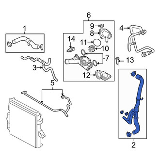 Land Rover OE - Lower Radiator Coolant Hose