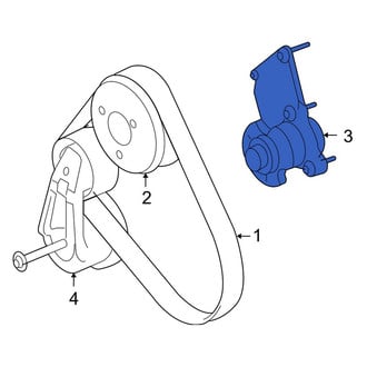 Land Rover OE - A/C Drive Belt Idler Pulley Bracket