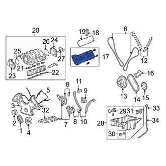 Land Rover OE - Left Engine Valve Cover