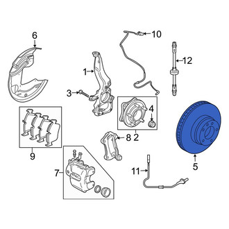 Land Rover OE - Front Disc Brake Rotor