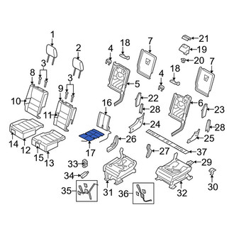 Land Rover OE - Center Left Seat Heater Pad