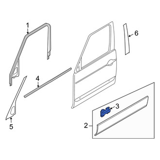 Land Rover OE - Door Molding Clip