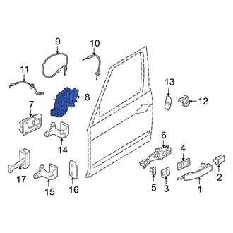 Land Rover OE - Front Left Door Latch Assembly