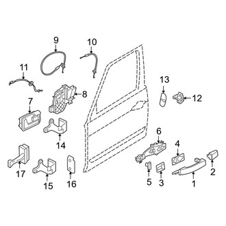 Land Rover OE - Front Door - Lock & Hardware