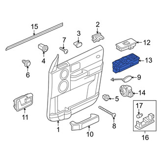 Land Rover OE - Front Left Door Window Switch
