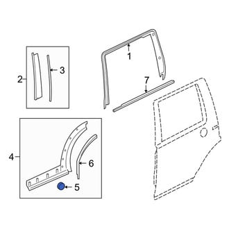 Land Rover OE - Wheel Arch Molding Clip