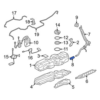 Land Rover OE - Lower Fuel Tank Filler Neck