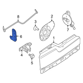 Land Rover OE - Left Tailgate Hinge Bracket