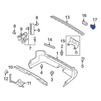 Land Rover OE - Rear Inner Parking Aid Sensor Housing