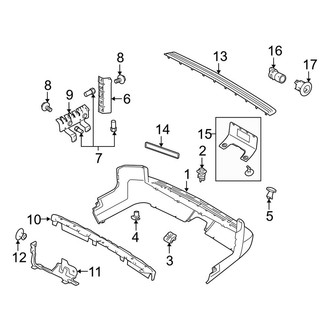 Land Rover OE - Rear Bumper - Bumper & Components