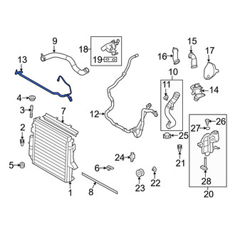 Land Rover OE - Engine Coolant Reservoir Hose