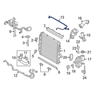 Land Rover OE - Engine Coolant Overflow Hose