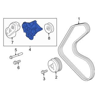 Land Rover OE - Accessory Drive Belt Tensioner Assembly