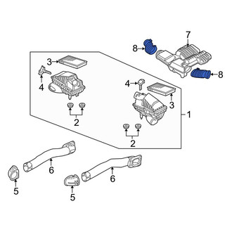 Land Rover OE - Left Engine Air Intake Hose