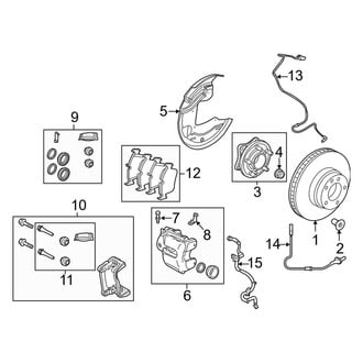 Land Rover OE - Front Suspension - Brake Components (Base / HSE / HSE Lux)