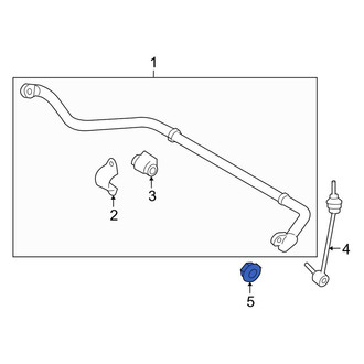 Land Rover OE - Rear Suspension Stabilizer Bar Link Nut