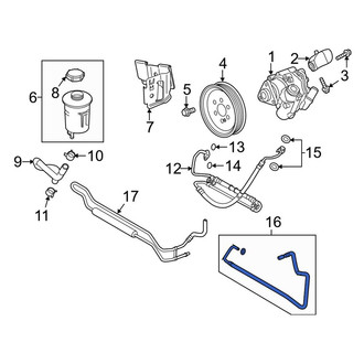 Land Rover OE - Power Steering Return Hose