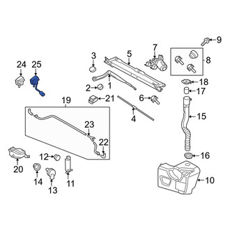 Land Rover OE - Front Windshield Washer Nozzle