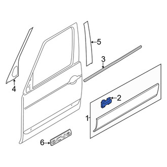 Land Rover OE - Front Door Molding Clip