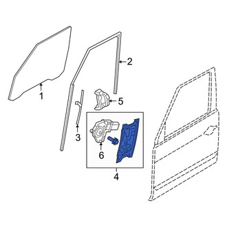 Land Rover OE - Front Left Window Regulator