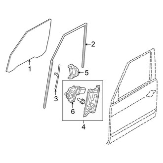 Land Rover OE - Front Door - Glass & Hardware (Base / HSE / HSE Lux)
