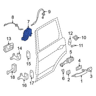 Land Rover OE - Front Right Door Latch Assembly