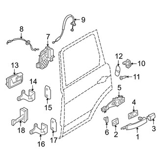 Land Rover OE - Rear Door - Lock & Hardware