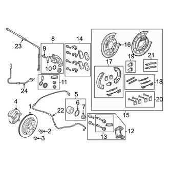Land Rover OE - Rear Suspension - Brake Components