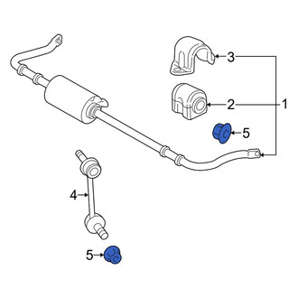 Land Rover OE - Rear Suspension Stabilizer Bar Link Nut