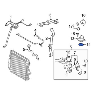 Land Rover OE - Engine Coolant Water Inlet Gasket