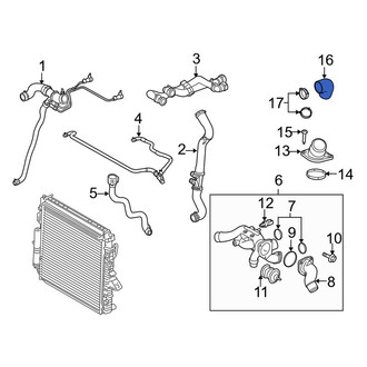 Land Rover OE - Lower Radiator Coolant Hose