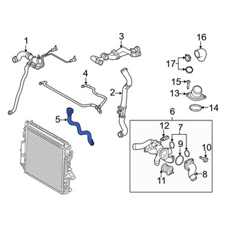Land Rover OE - Engine Coolant Overflow Hose
