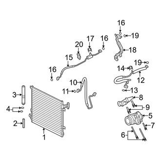 Land Rover OE - Air Conditioner & Heater - Condenser, Compressor & Lines