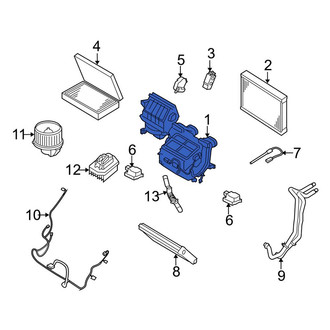 Land Rover OE - Front HVAC Unit Case Assembly