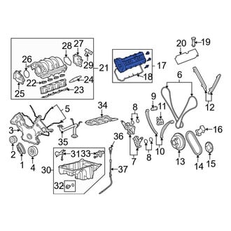 Land Rover OE - Left Engine Valve Cover