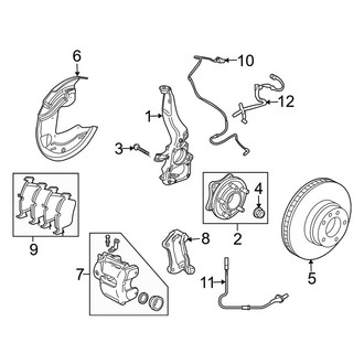 Land Rover OE - Front Suspension - Brake Components