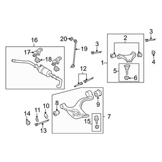 Land Rover OE - Front Suspension - Suspension Components (Control Arms & Stabilizer Bar)