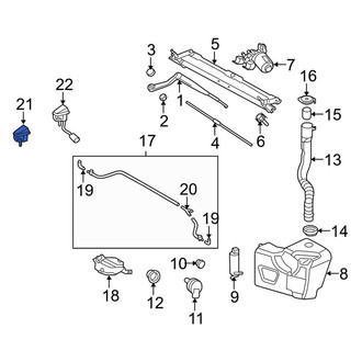 Land Rover OE - Front Windshield Washer Nozzle