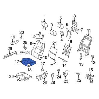 Land Rover OE - Front Left Seat Cover