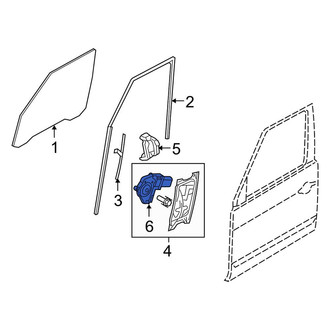 Land Rover OE - Front Left Window Motor