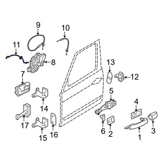 Land Rover OE - Rear Door Latch Cable