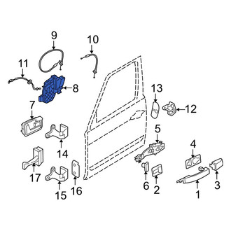 Land Rover OE - Front Left Door Latch Assembly