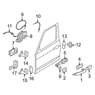 Land Rover OE - Front Door - Lock & Hardware