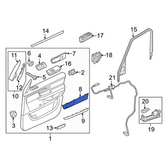 Land Rover OE - Front Left Door Panel Insert