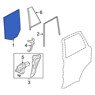 Land Rover OE - Right Door Glass