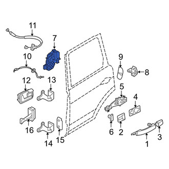 Land Rover OE - Left Door Latch Assembly